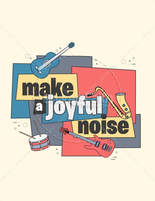Make a Joyful Noise Flyer Thumbnail Showcase
