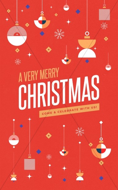 A Very Merry Christmas Bifold Bulletin Cover Thumbnail Showcase
