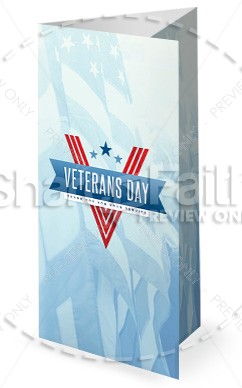Veterans Day Trifold Bulletin Thumbnail Showcase