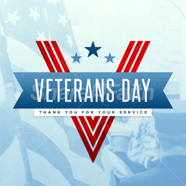 Veterans Day Title Graphics Set Social Media Thumbnail Showcase