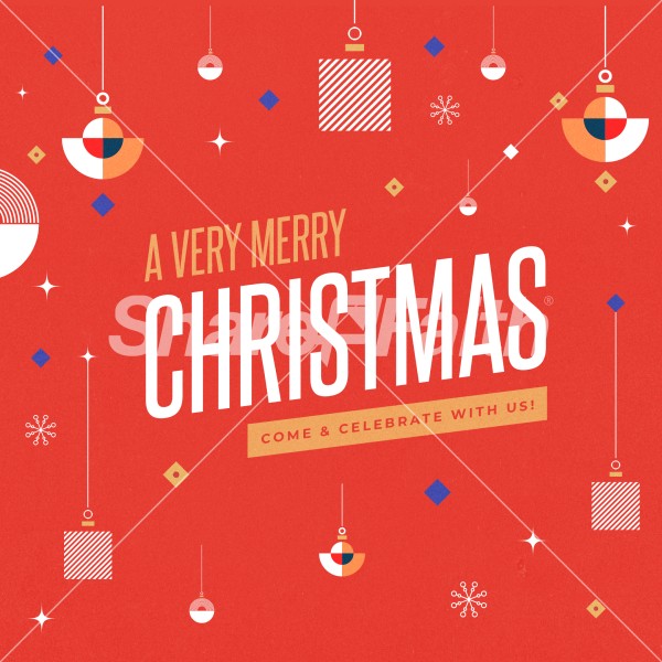 A Very Merry Christmas Social Media Graphics Thumbnail Showcase