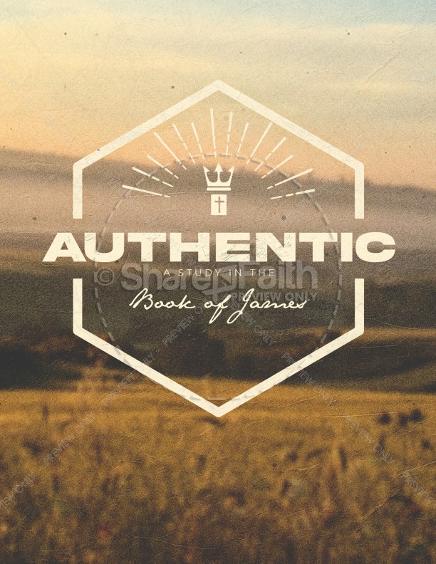 Authentic: A Study in the Book of James Bifold Flyer Thumbnail Showcase