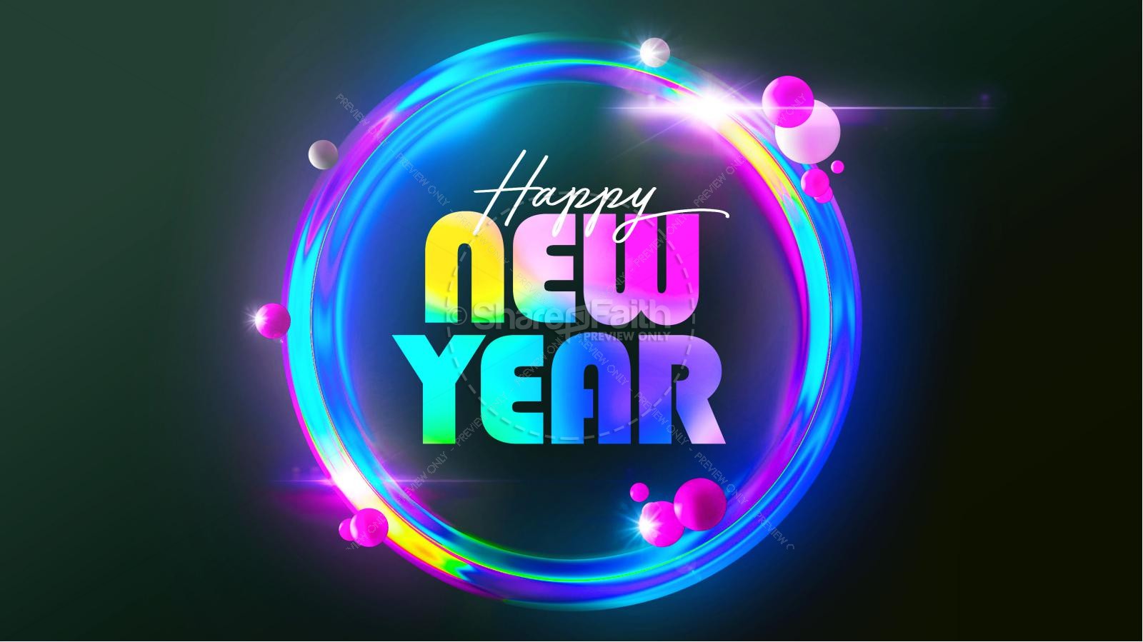 New Years Eve Party Neon Title Graphics Thumbnail 2