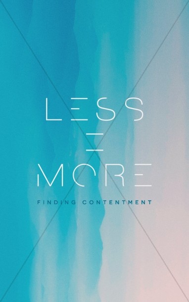 Less is More: Bifold Bulletin Cover