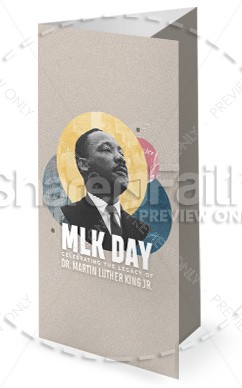 Martin Luther King Day, MLK Day: Trifold Bulletin Cover Thumbnail Showcase