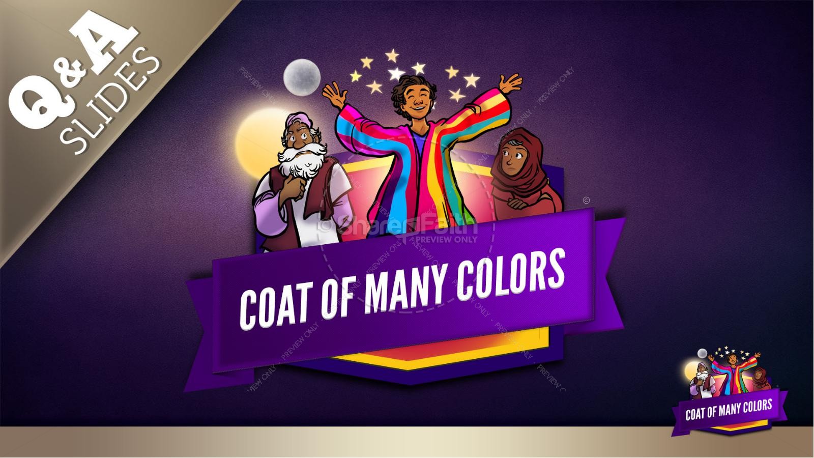 Genesis 37 Coat of Many Colors: Sunday School Lesson for Kids
