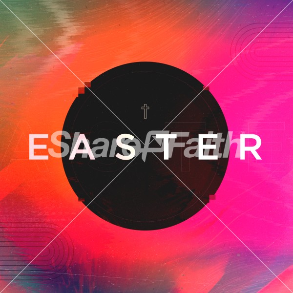 Easter Digital Glitch Collection: Social Media Pack Thumbnail Showcase