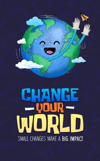 Change Your World: Bifold Bulletin Cover Thumbnail Showcase
