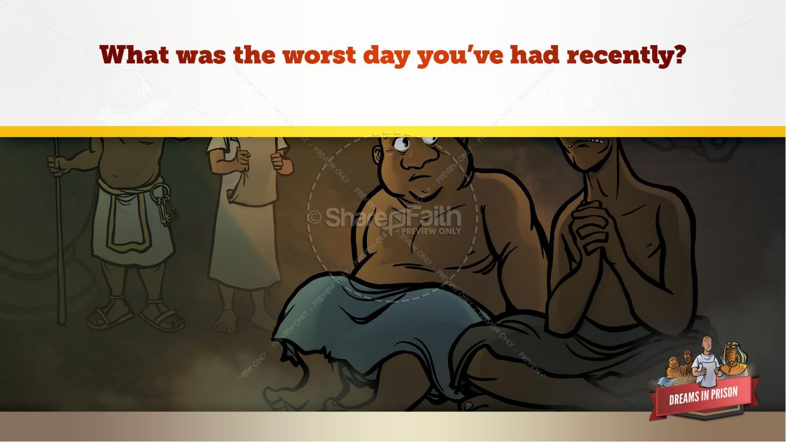 ShareFaith Media Genesis 40 Dreams In Prison Sunday School Lesson sharefaith-media-genesis-40-dreams-in-prison-sunday-school-lesson