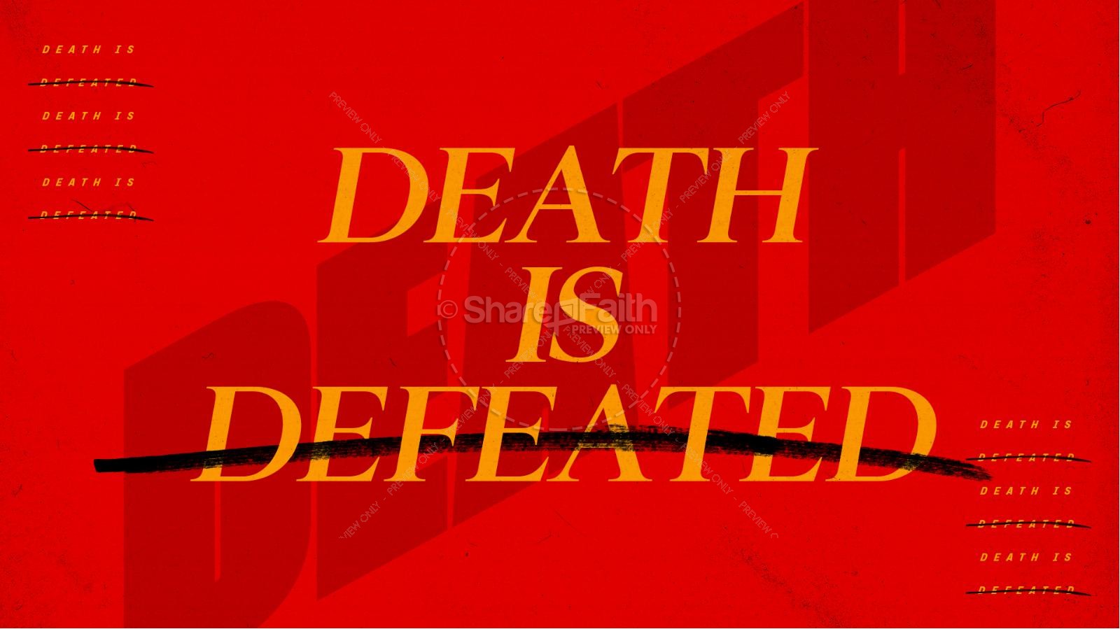 Death is Defeated Title Graphics by Twelve:Thirty Media