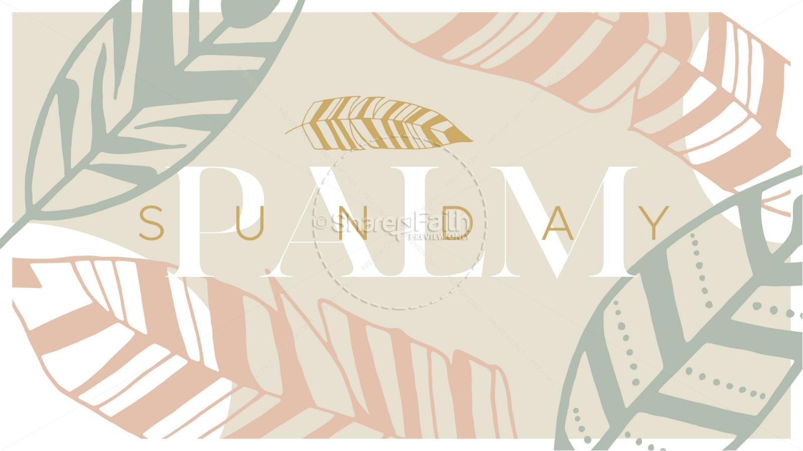 Palm Sunday Leaves Title Graphics by Twelve:Thirty Media