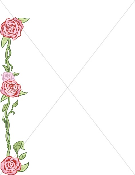 Roses with Vines Page Accent