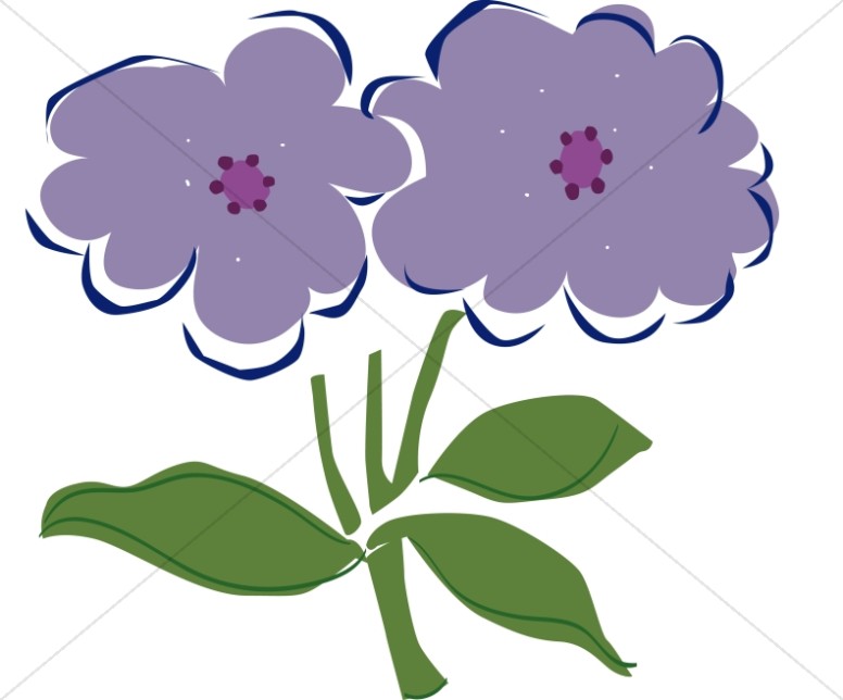 Purple Flowers from the Springtime Garden Thumbnail Showcase