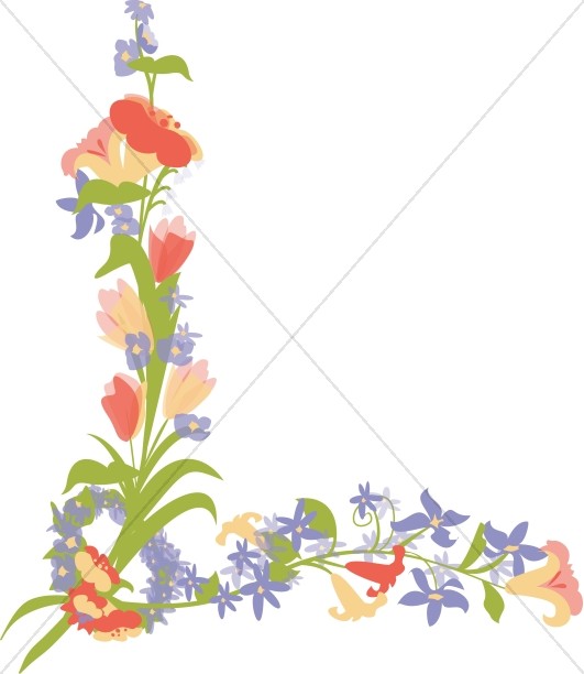 easter lily border clipart free - photo #45