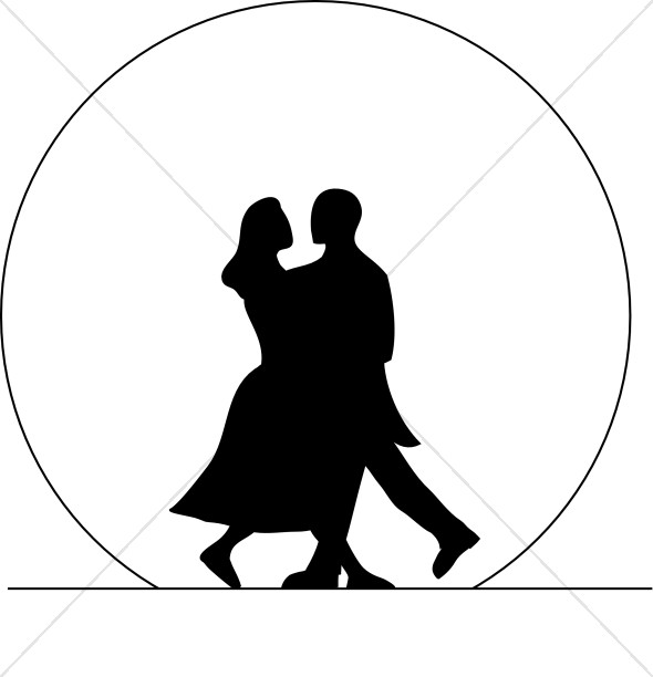 Dancing Couple Surrounded by Moon Thumbnail Showcase