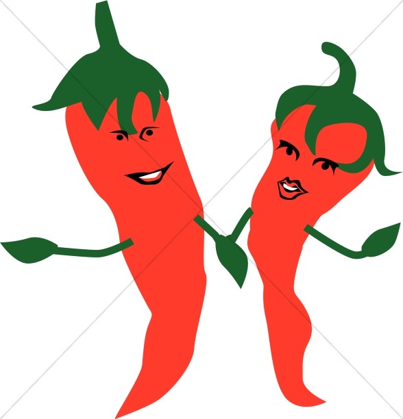 Hot Peppers Holding Hands Thumbnail Showcase