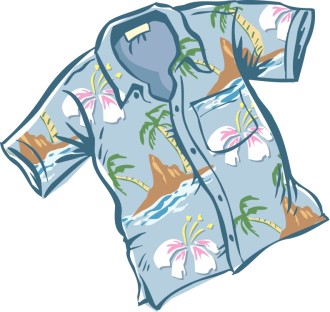 Hawaiian Party Shirt | Lay Holiday Clipart