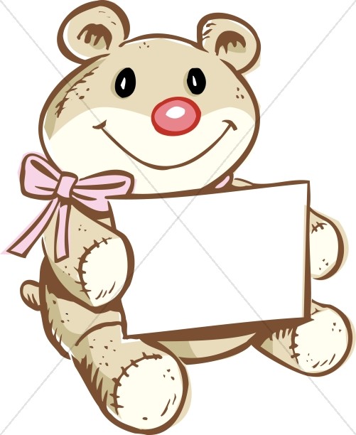 Bear Holding Greeting Card Thumbnail Showcase