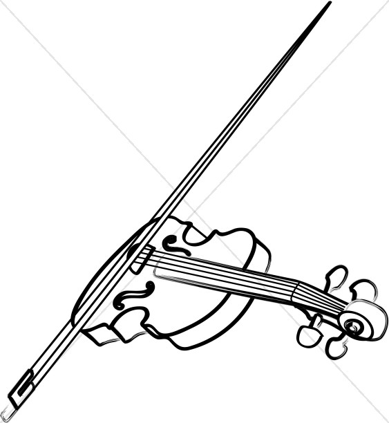 Violin Line Art