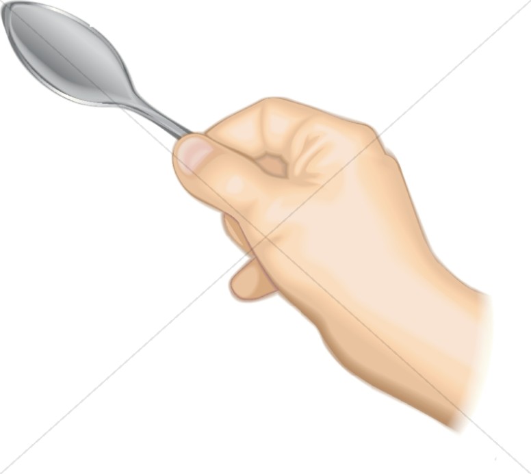 Spoon Raised in Hand Thumbnail Showcase