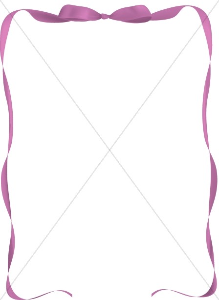 Magenta Ribbon Page Frame