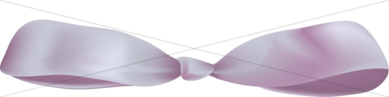 Realistic Purple Ribbon Bow