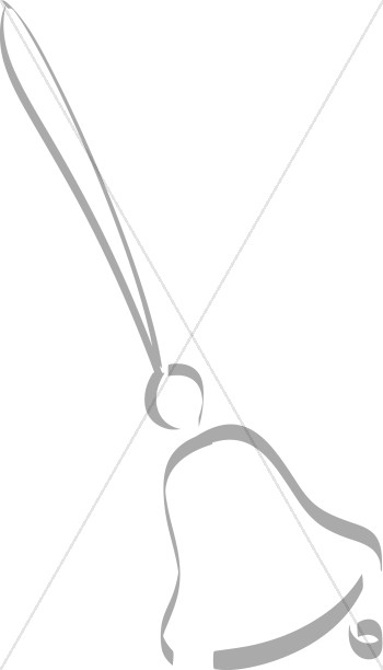 Simple Gray line Hand Bell