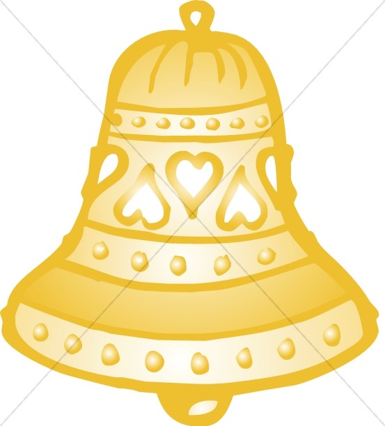 Wedding Bell With Hearts Thumbnail Showcase