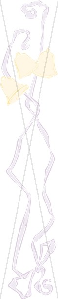 Pastel Church Bells with Ribbons Side