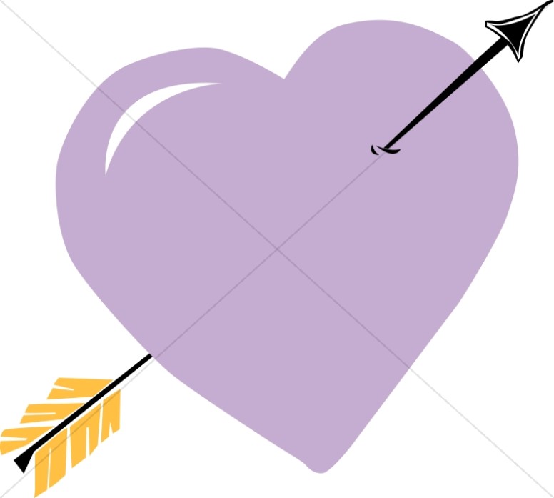 Arrow Through Purple Heart Thumbnail Showcase