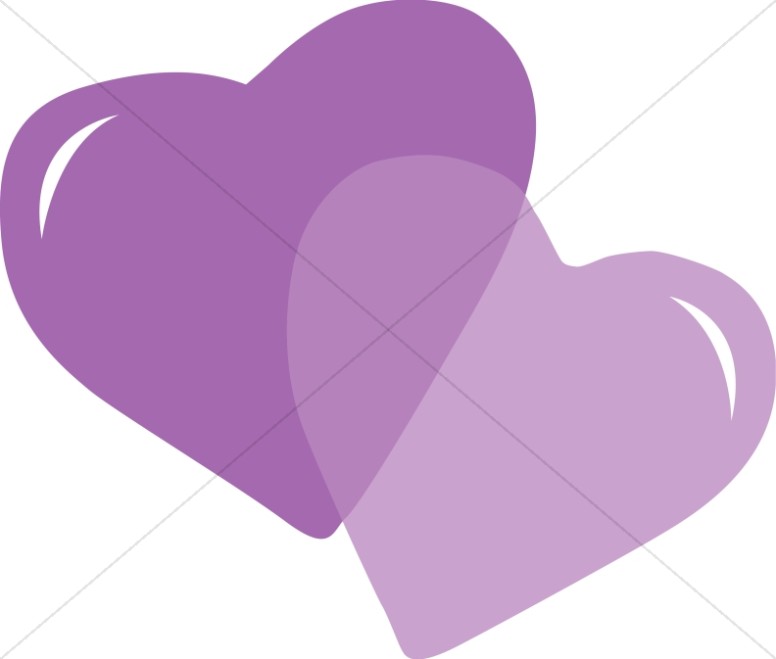 Pair of Purple Hearts Thumbnail Showcase