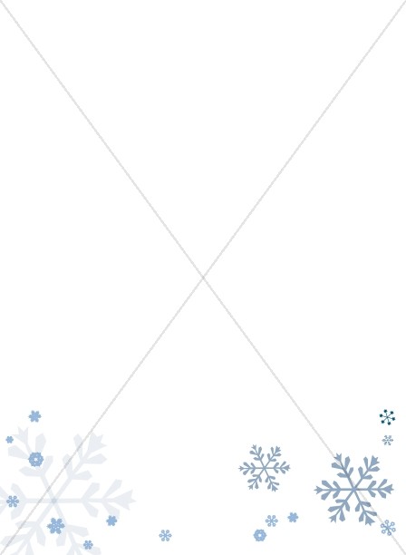 Simple Snowflake Page Footer