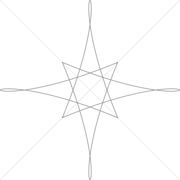 Geometric Star Outline Thumbnail Showcase