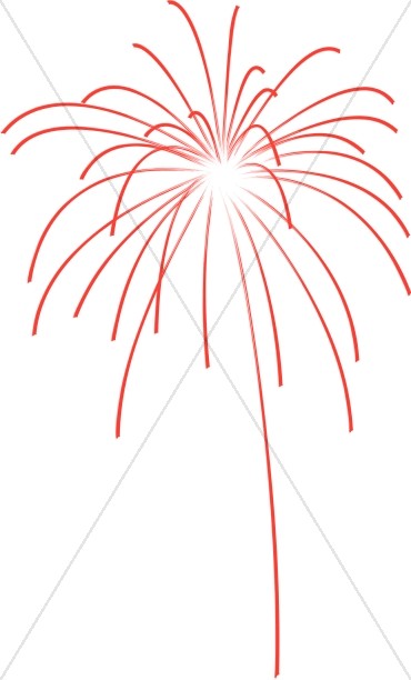 Red Fireworks Explosion Thumbnail Showcase