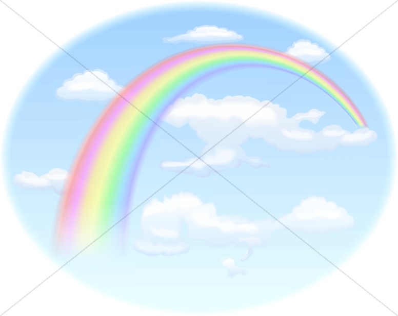 Rainbow in a Bright Blue Sky Thumbnail Showcase