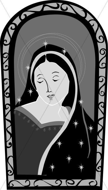 Virgin Mary Stained Glass