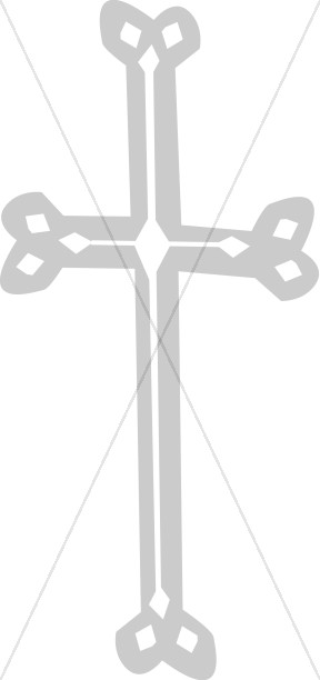 Gray Cross with White Cross Inside