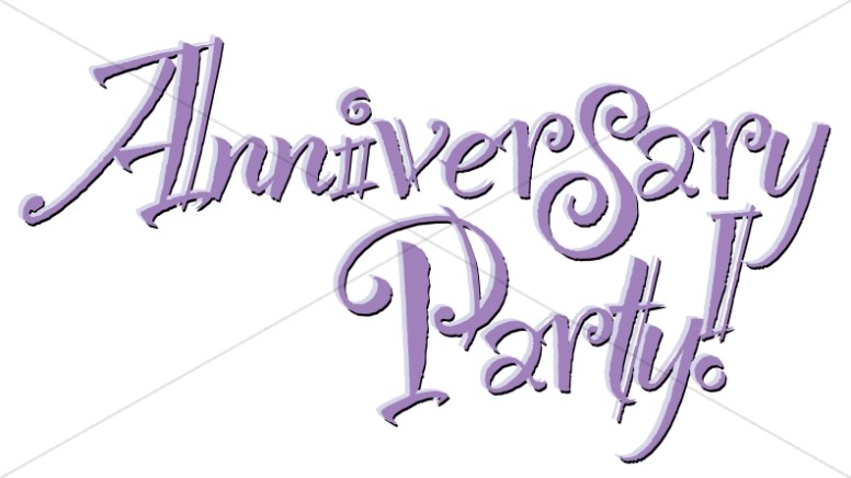 Exciting Anniversary Party Wordart Thumbnail Showcase
