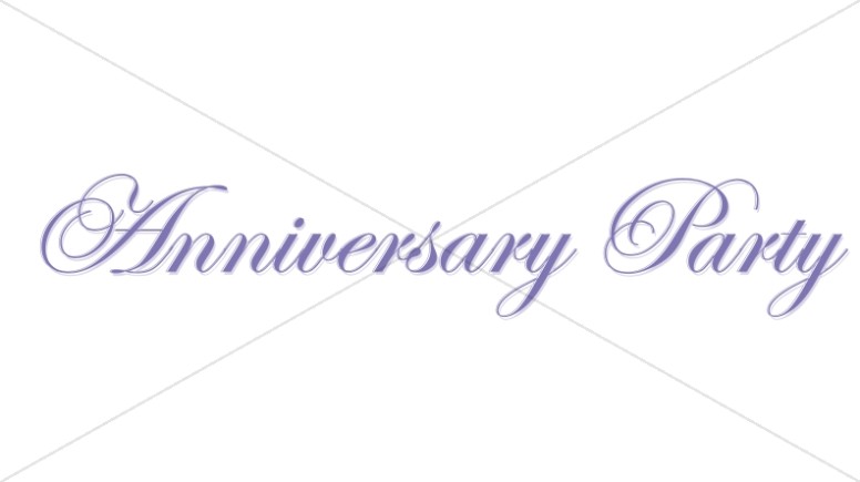 Elegan Purple Anniversary Wordart Thumbnail Showcase