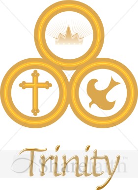 Golden Rings with Trinity | Trinity Clipart