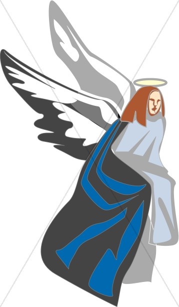 Angel with Wings Clipart Thumbnail Showcase