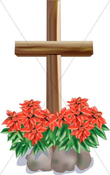 The Cross And Flowers