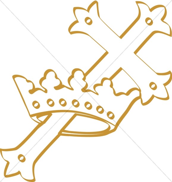 clipart cross and crown - photo #16