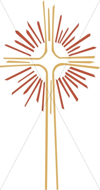 Gold and Red Cross Image