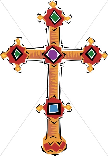 Spanish Jeweled Cross