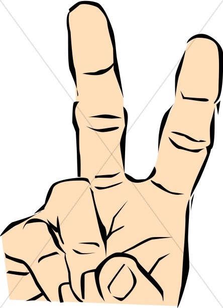 Peace Sign   Caucasian Hand Thumbnail Showcase
