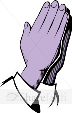 Purple Praying Hands | Prayer Clipart