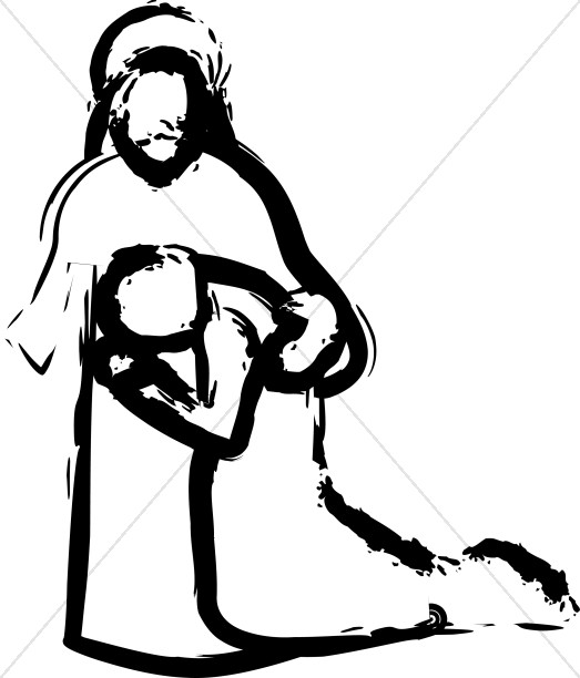 Jesus' Embrace During Prayer Thumbnail Showcase