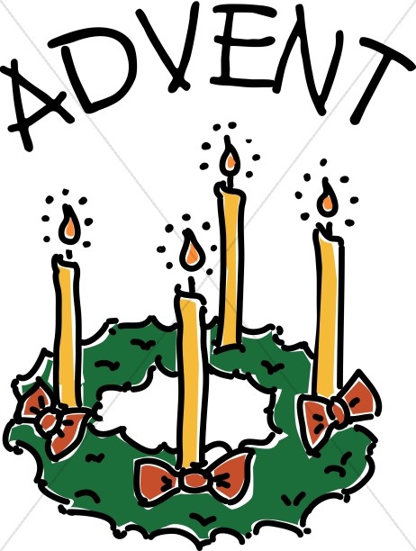 Advent Candle Wreath Clipart Thumbnail Showcase