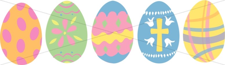 Five Colorful Eggs